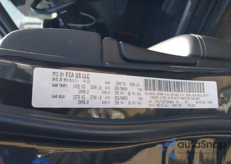 2015 Jeep Grand Cherokee Overland из США, поврежденный, VIN 1C4RJFCGXFC846840